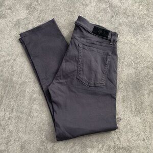 7 for all Mankind Slimmy Jeans Mens 36 Luxe Sport Slim Straight Leg Pants Gray